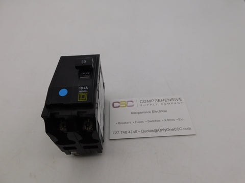 QO230 - Square D 30A Amp 2P Pole 10kA@120/240V Plug On Circuit Breaker