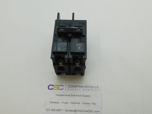 BQ2B030 - Siemens 30A Amp 2P Pole 10kA@120/240V Bolt On Circuit Breaker