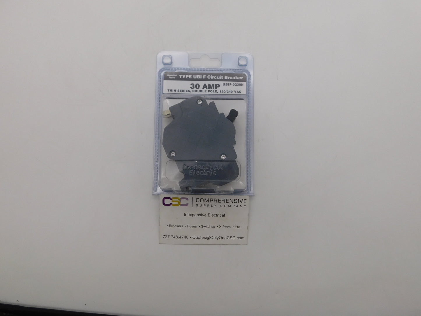 UBIF-0230N - Connecticut Electric 30A Amp 2P Pole 10kA@120/240V Plug On Thin Fpe Replacement Circuit Breaker