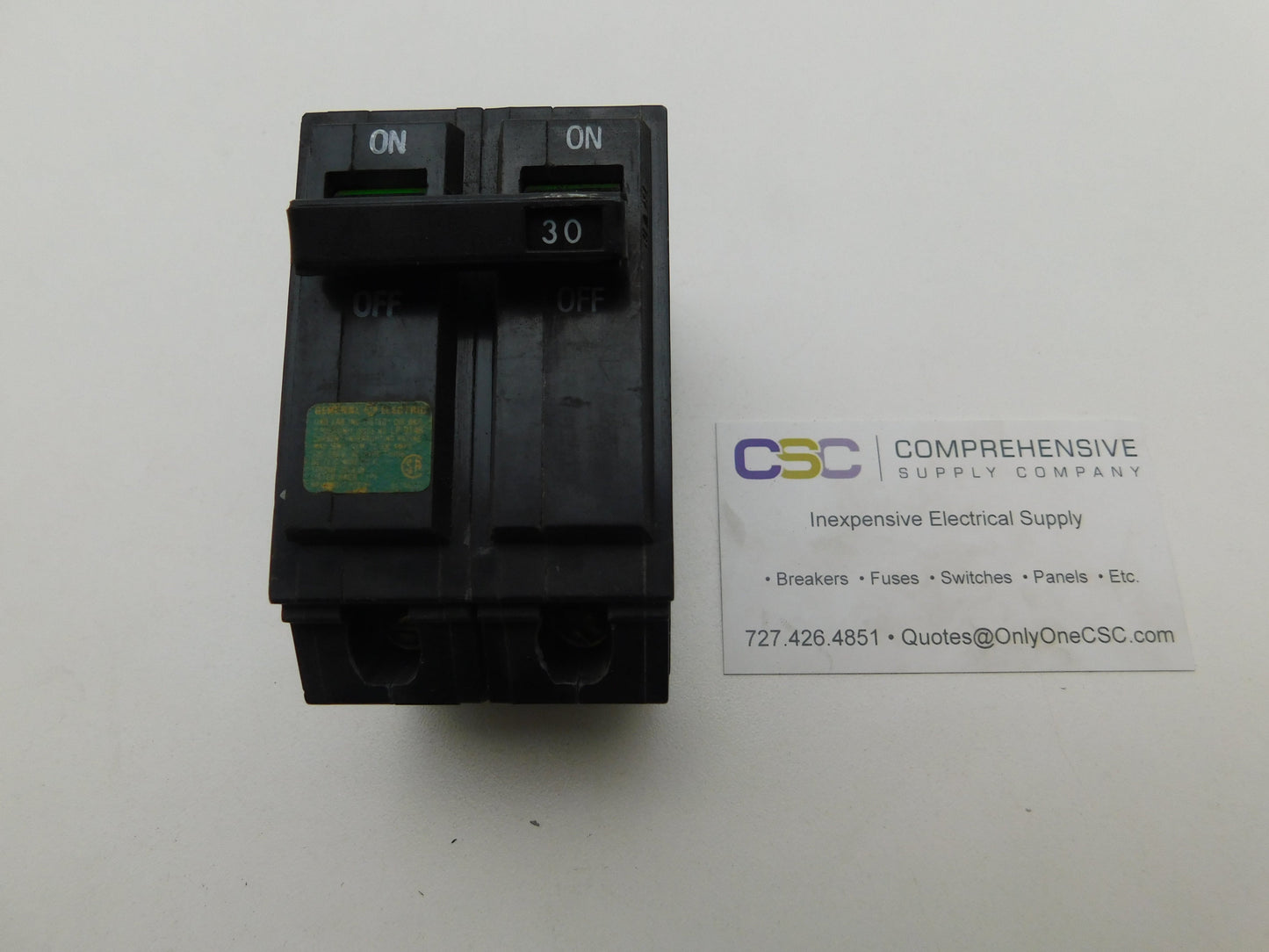 THHQB2130 - GE 30A Amp 2P Pole 22kA@120/240V Bolt On Circuit Breaker - Older Series