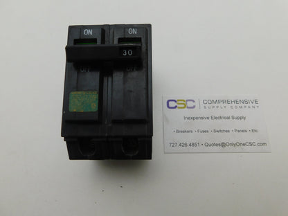 THHQB2130 - GE 30A Amp 2P Pole 22kA@120/240V Bolt On Circuit Breaker - Older Series