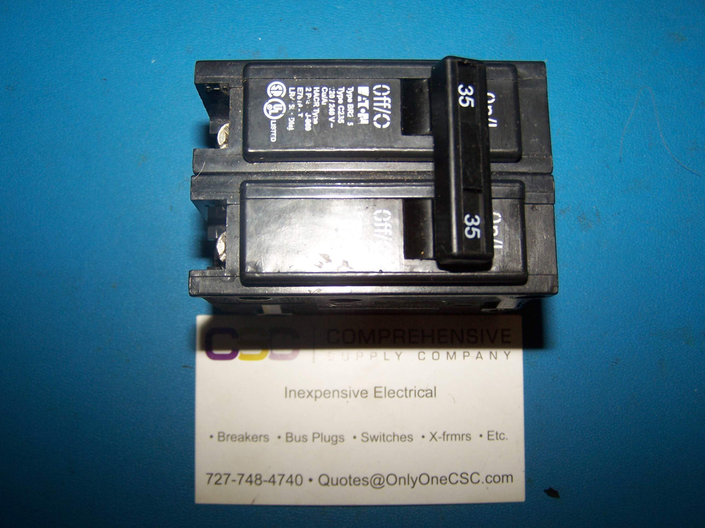BR235 - Eaton 35A Amp 2P Pole 10kA@120/240V Plug On Circuit Breaker