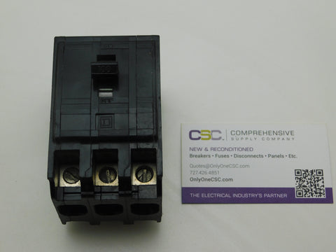 QO3100VH - Square D 100A Amp 3P Pole 22kA@240V Plug On Black Circuit Breaker