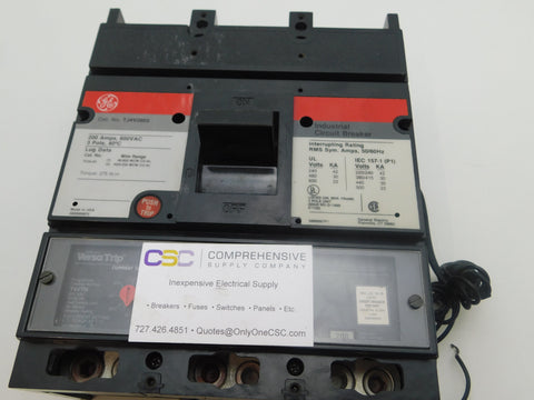 TJ4V2602 - GE 200A Amp 3P Pole 600V 30kA@480V Bolt On Circuit Breaker W/200A T4Vtn Trip