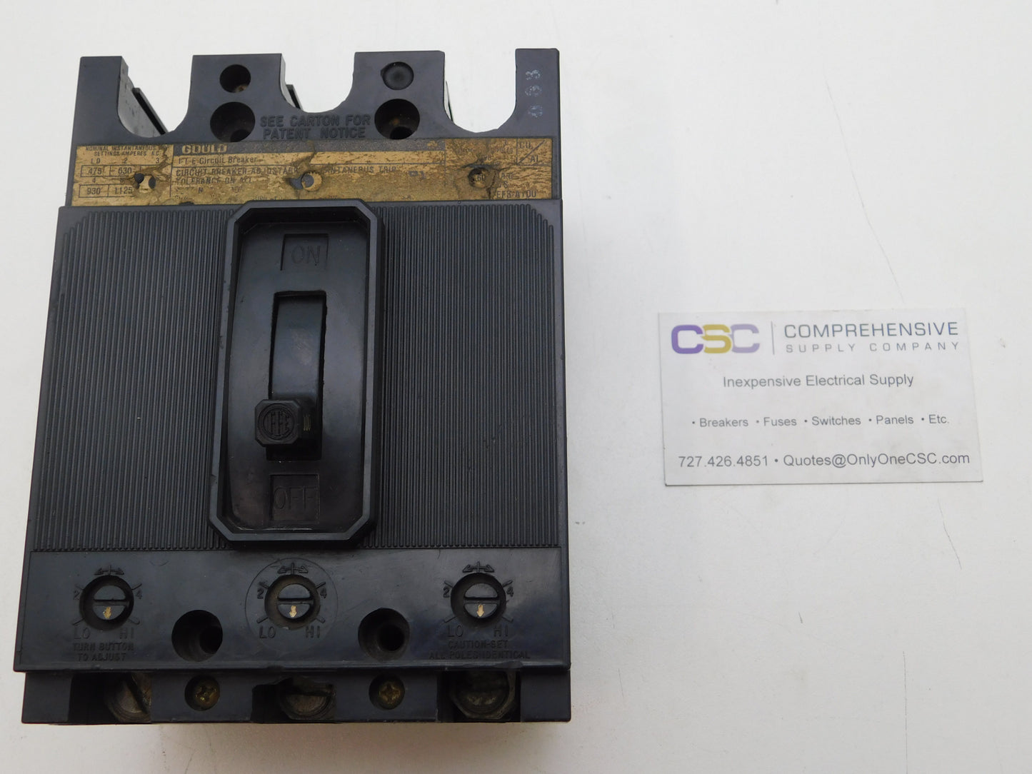 EF3A100 - ITE 100A Amp 3P Pole 600V 14kA@480V Bolt On Circuit Breaker