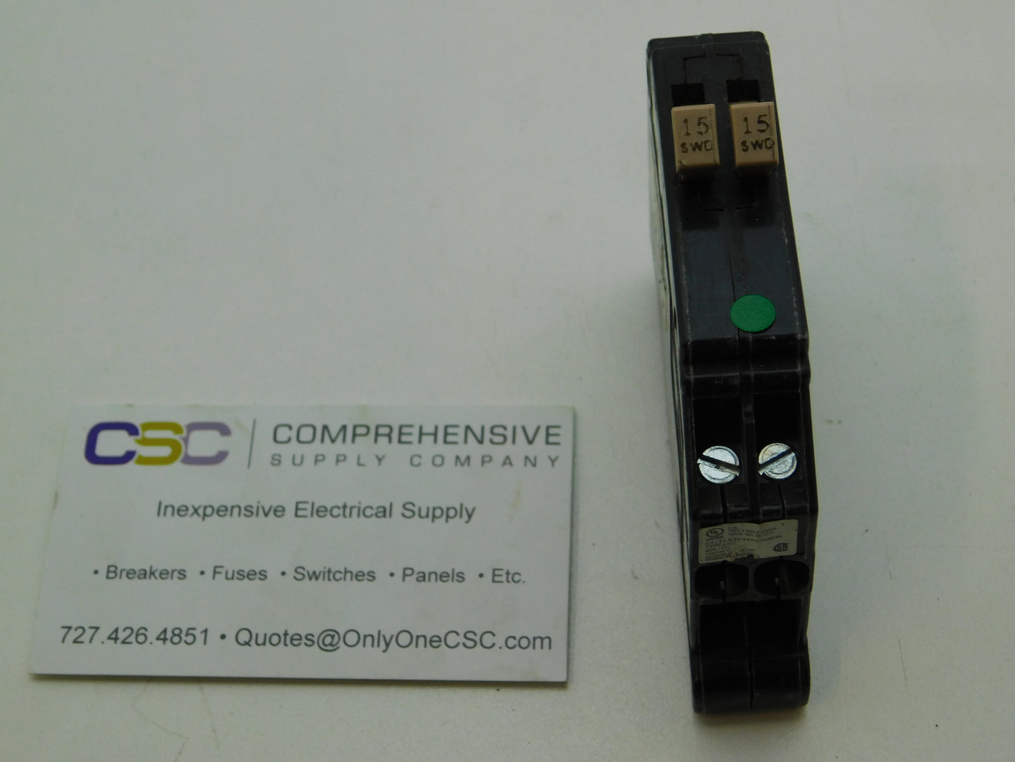 CHT1515 - Eaton 15/15A Amp 2X1P Pole 10kA@120/240V Plug On Duplex Circuit Breaker