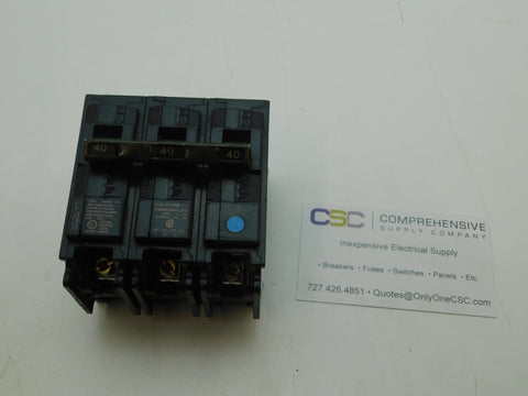 B340 - Siemens 40A Amp 3P Pole 10kA@240V Bolt On Circuit Breaker
