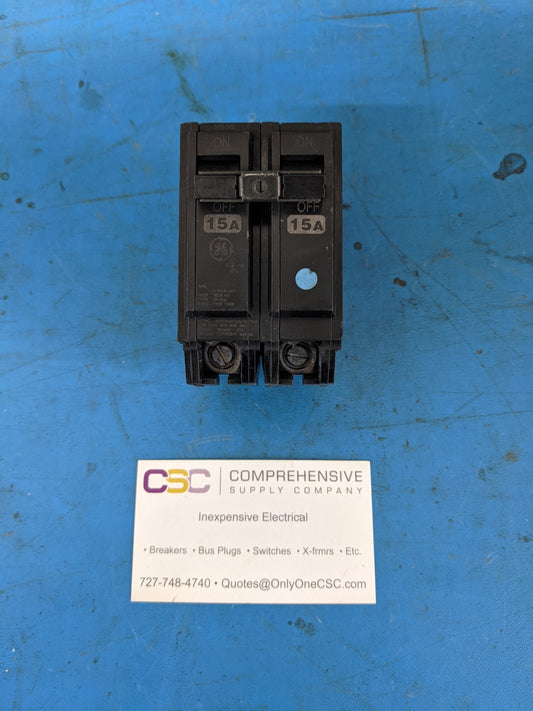 THQB2115 - GE 15A Amp 2P Pole 10kA@120/240V Bolt On Thqb Circuit Breaker