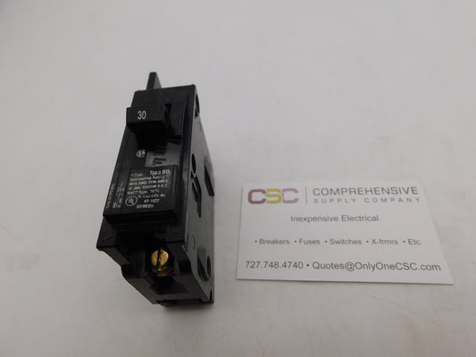BQ1B030 - ITE 30A Amp 1P Pole 10kA@120/240V Bolt On Circuit Breaker - Older Series