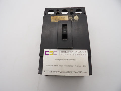 CA3125 - Westinghouse 125A Amp 3P Pole 10kA@240V Feed Through Circuit Breaker