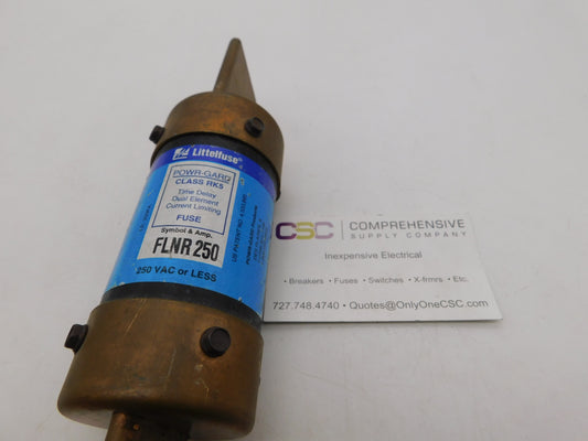 FLNR250 - Littelfuse 250A Amp 250V Class Rk5 Powr-Gard Time Delay Blade Fuse