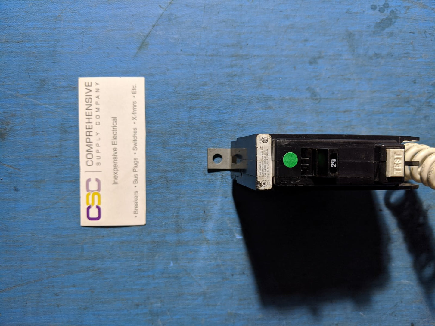 QBGF1020 - Cutler Hammer 20A Amp 1P Pole 10kA@120V Bolt On Ground Fault GFCI Quicklag Circuit Breaker