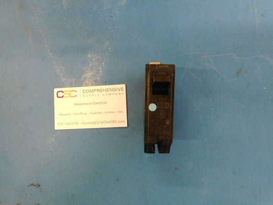 THQB1130 - GE 30A Amp 1P Pole 10kA@120/240V Bolt On Circuit Breaker