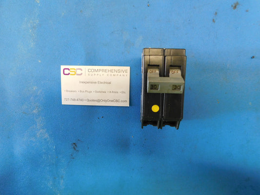 CHB230 - Cutler Hammer 30A Amp 2P Pole 10kA@120/240V Bolt On Circuit Breaker