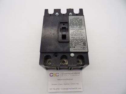 CC3200X - Eaton 200A Amp 3P Pole 10kA@240V Bolt On Circuit Breaker