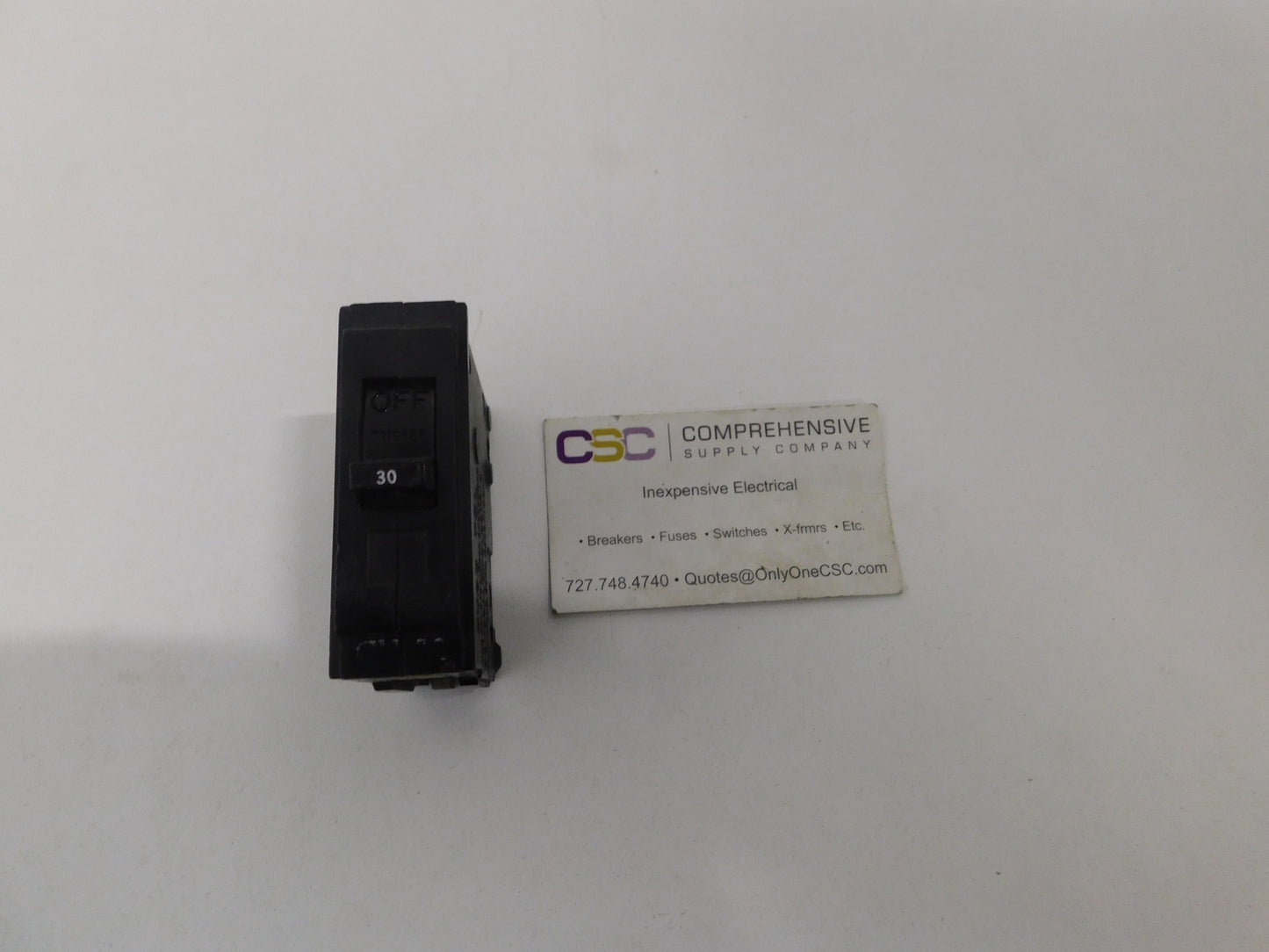 TQL130 - GE 30A Amp 1P Pole 10kA@120/240V Plug On Circuit Breaker