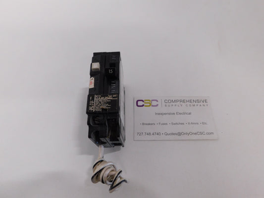 QF115 - ITE 15A Amp 1P Pole 10kA@120V Plug On Ground Fault GFCI Circuit Breaker