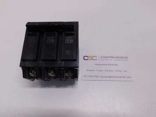 THHQB32050 - GE 50A Amp 3P Pole 22kA@240V Bolt On Circuit Breaker