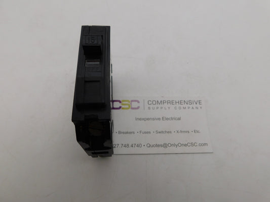QOB115 - Square D 15A Amp 1P Pole 10kA@120/240V Bolt On Black Circuit Breaker