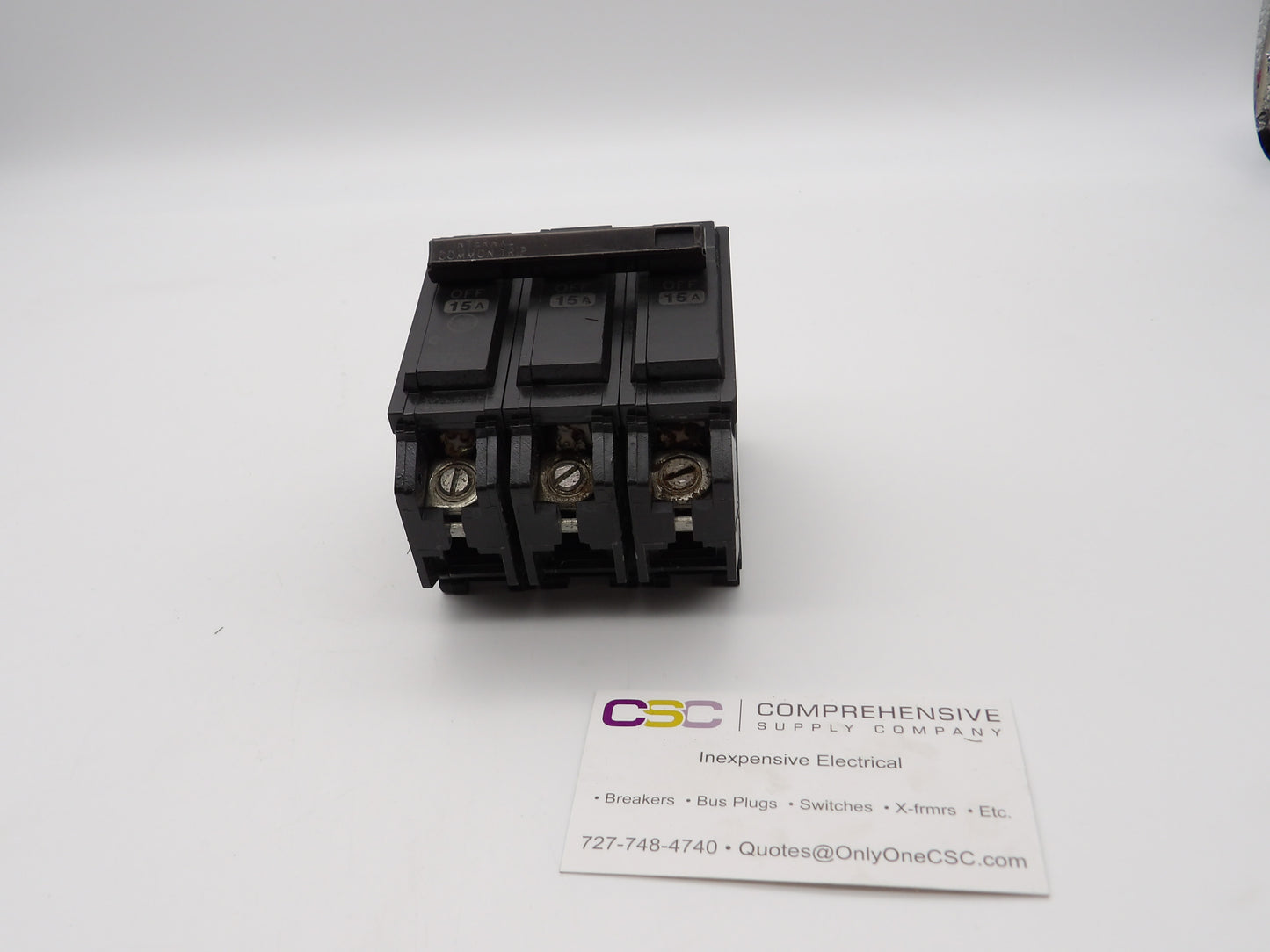 THQB32015 - GE 15A Amp 3P Pole 10kA@240V Bolt On Circuit Breaker