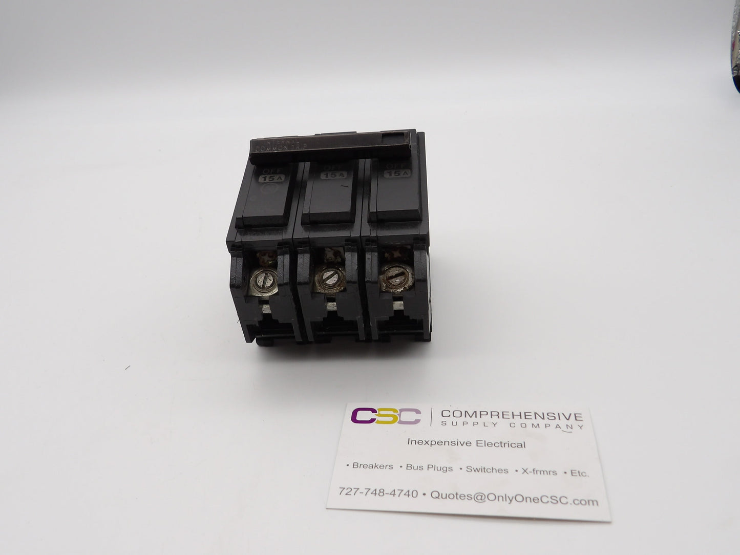 THQB32015 - GE 15A Amp 3P Pole 10kA@240V Bolt On Circuit Breaker