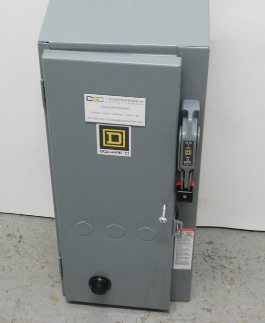 8538SBG61V02SY74 - Square D 30A Amp 2P Pole 1Ph 600V Combination Motor Starter W/ Non Fusible Disconnect