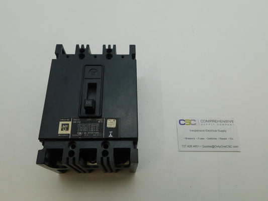 FB3125 - Westinghouse 125A Amp 3P Pole 600V 14kA@480V Bolt On Circuit Breaker