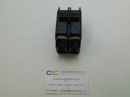 THQC22020 - GE 20A Amp 2P Pole 10kA@240V Bolt On Circuit Breaker - Older Series