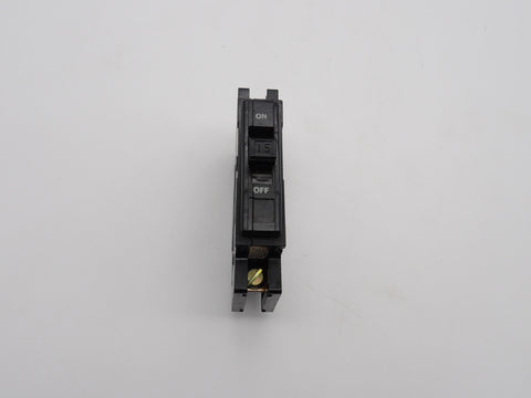 QOU115 - Square D 15A Amp 1P Pole 10kA@120/240V Feed Through Black Circuit Breaker