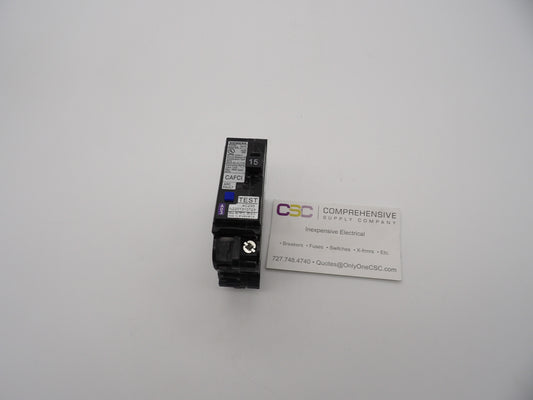 QA115AFCN - Siemens 15A Amp 1P Pole 10kA@120V Plug On Neutral Combo Arc Fault AFCI Circuit Breaker