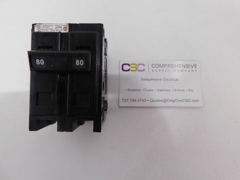 BAB2080 - Cutler Hammer 80A Amp 2P Pole 10kA@240V Bolt On Circuit Breaker