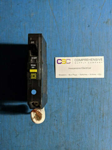 QOB120GFI - Square D 20A Amp 1P Pole 10kA@120V Bolt On Ground Fault GFCI Circuit Breaker