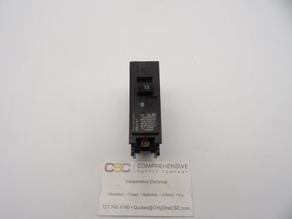 B115H - Siemens 15A Amp 1P Pole 22kA@120/240V Bolt On Circuit Breaker
