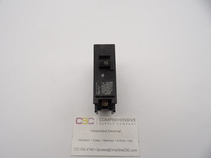 B115H - Siemens 15A Amp 1P Pole 22kA@120/240V Bolt On Circuit Breaker