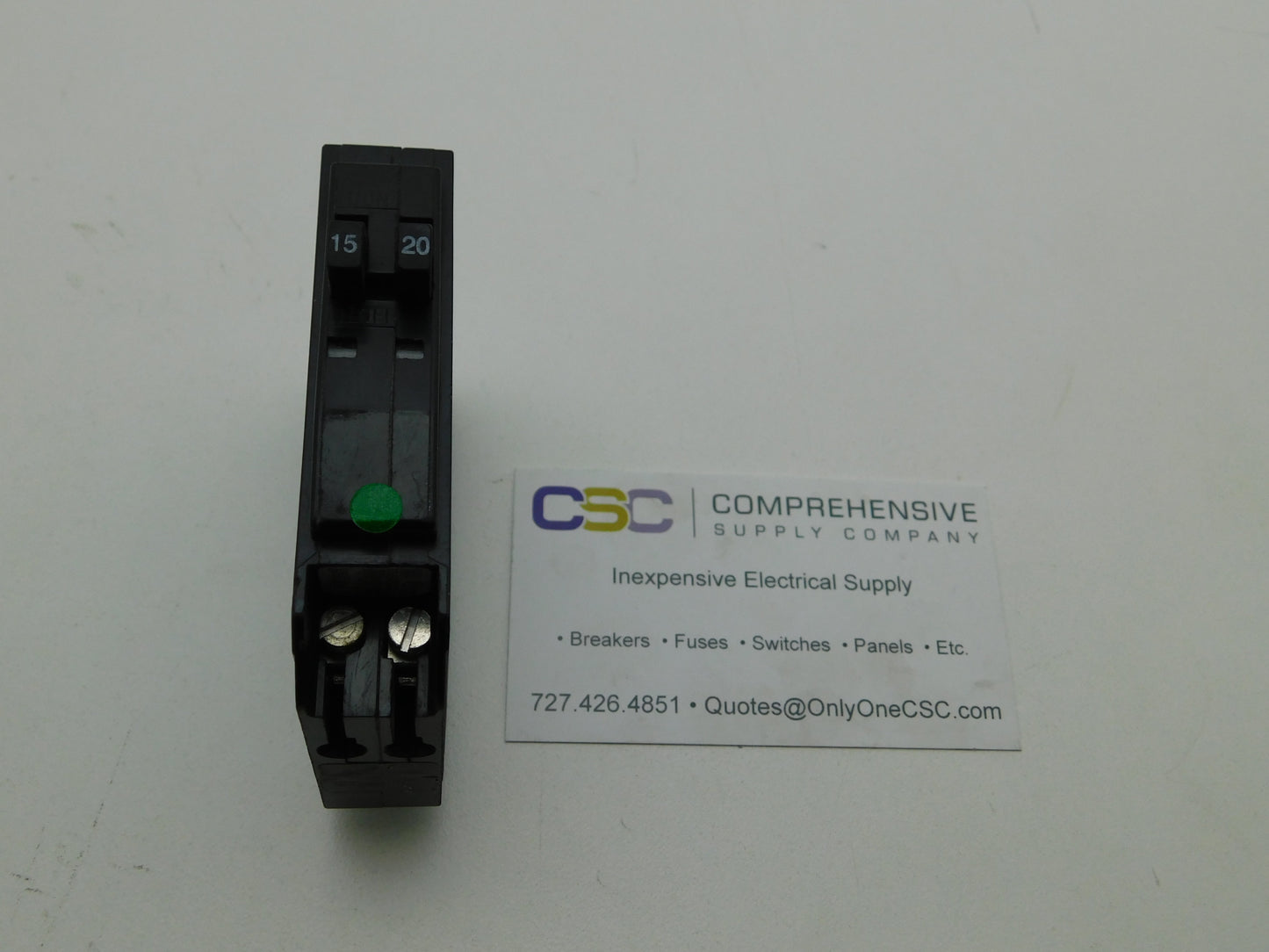 QO1520 - Square D 15A/20A Amp 2X1P Pole 10kA@120/240V Plug On Duplex Circuit Breaker