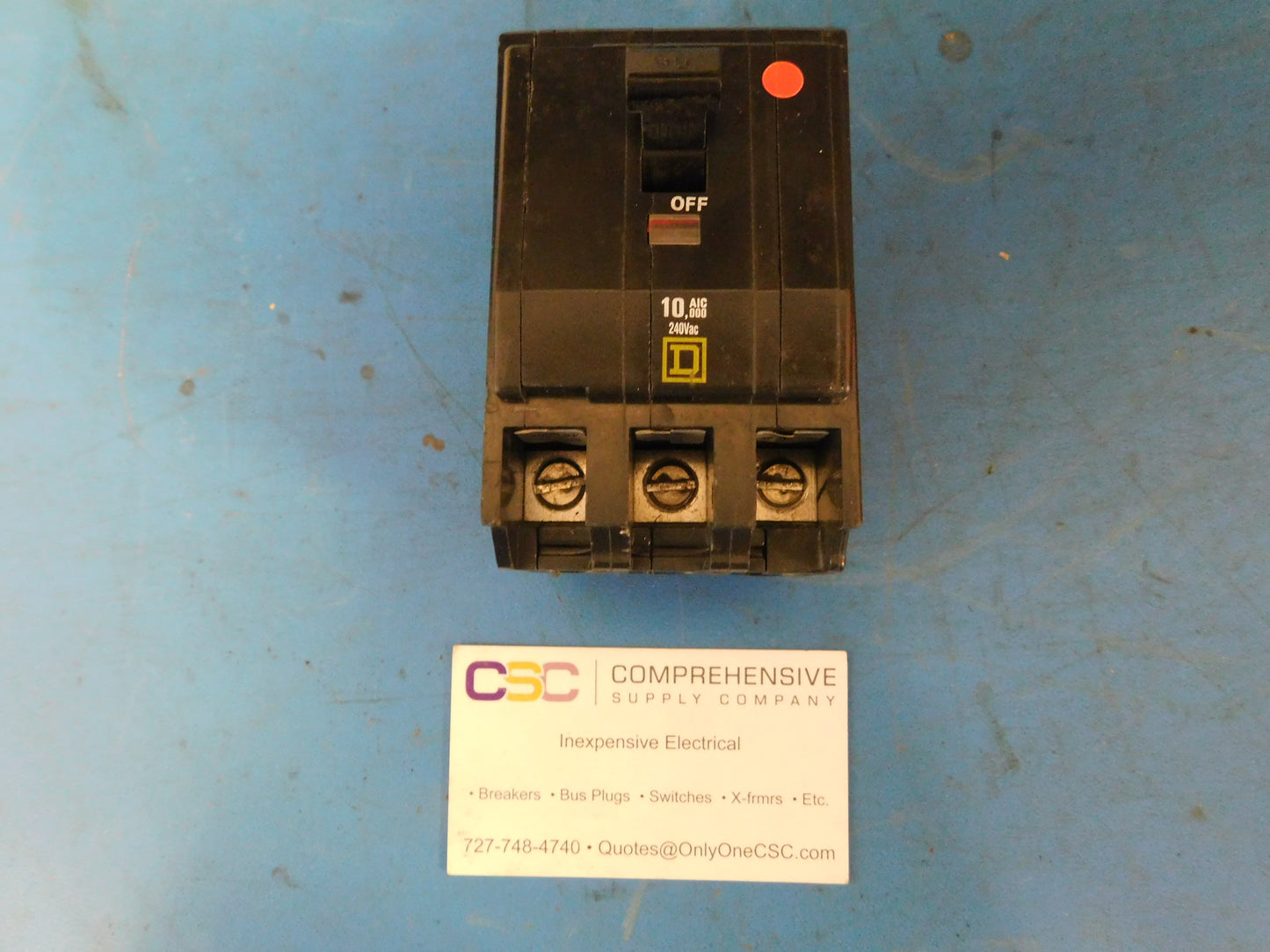 QO390 - Square D 90A Amp 3P Pole 10kA@240V Plug On Circuit Breaker