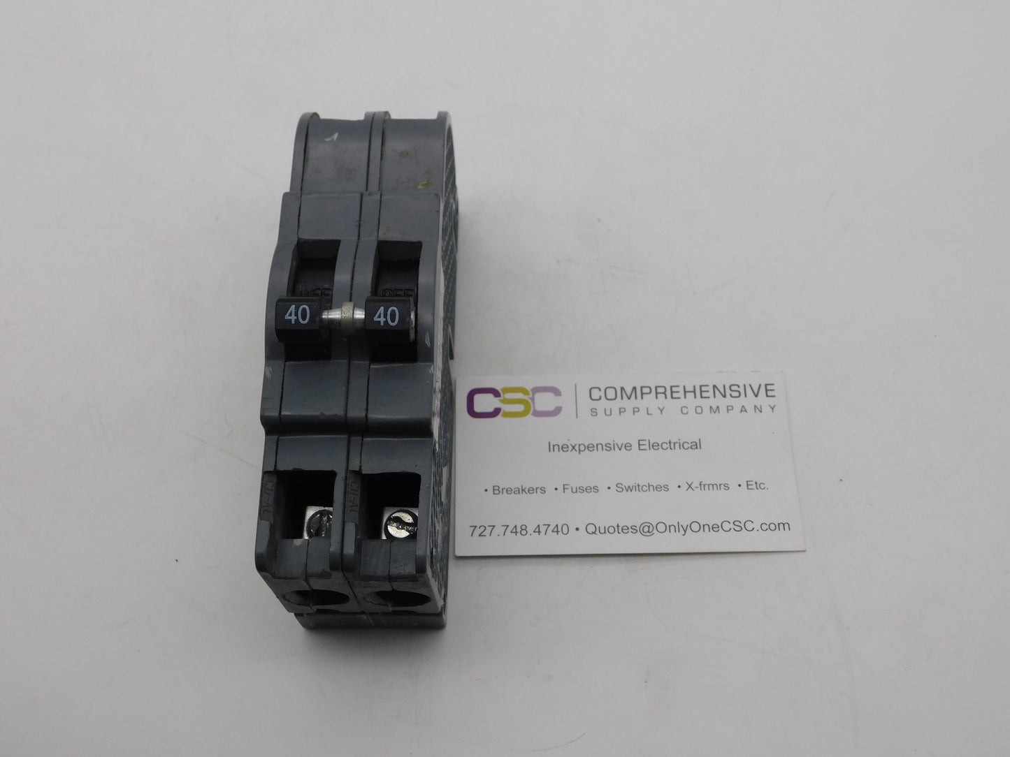 UBIZ-240 - Connecticut Electric 40A Amp 2P Pole 10kA@120/240V Plug On Zinsco Replacement Circuit Breaker
