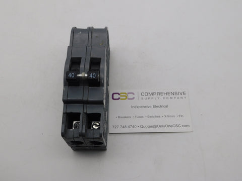 UBIZ-240 - Connecticut Electric 40A Amp 2P Pole 10kA@120/240V Plug On Zinsco Replacement Circuit Breaker