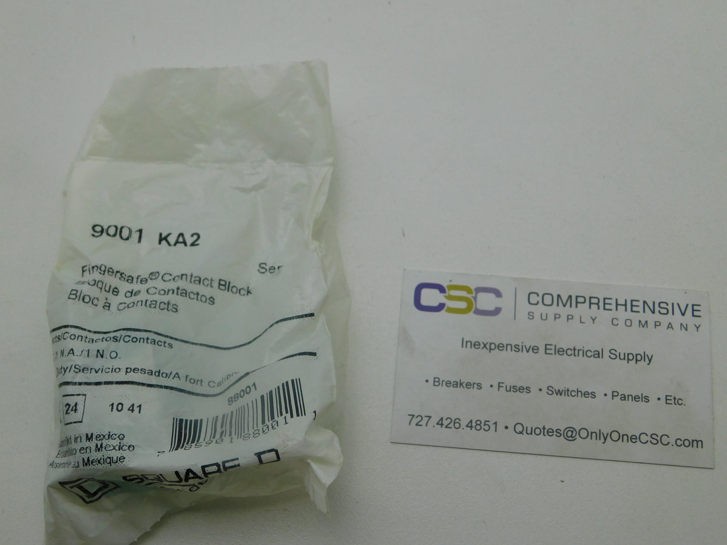 9001KA2 - Square D 10A Amp 1P Pole 600V Contact Block 30Mm Pushbotton W/1-No