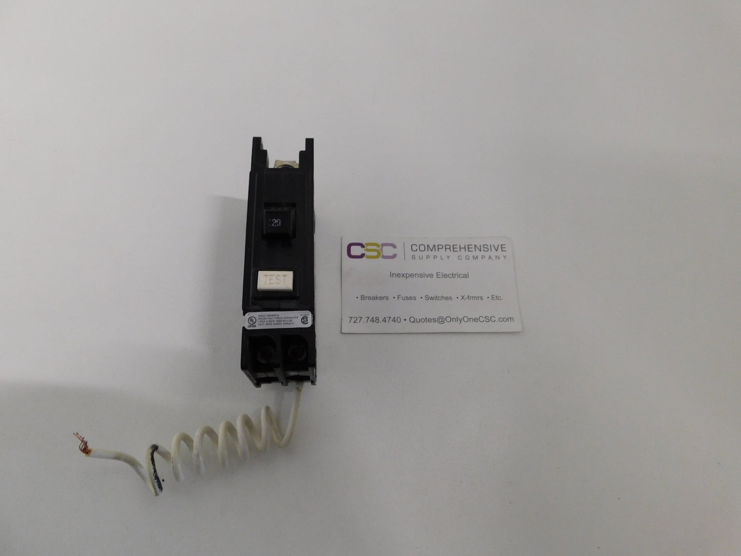 QCGFT1020 - Eaton 20A Amp 1P Pole 10kA@120V Feed Through Ground Fault GFCI Circuit Breaker
