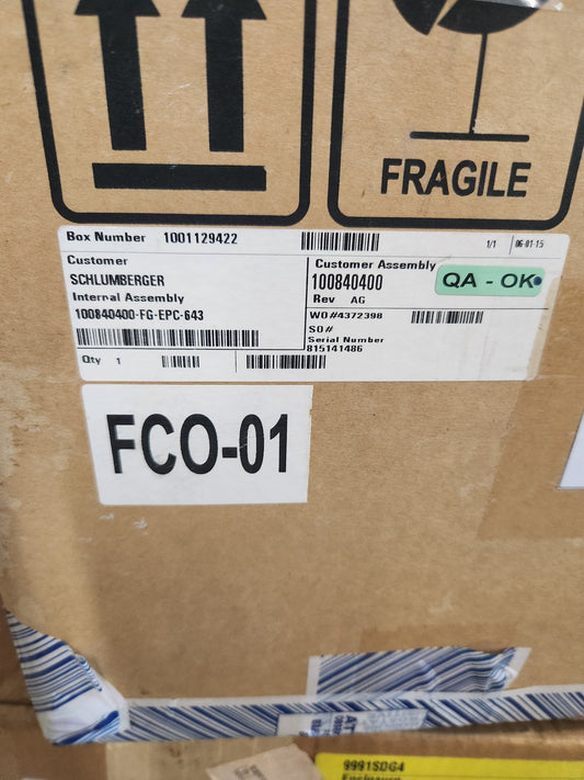 100840400 - Schlumberger 5A Amp 100-240V 50/60Hz 75W Instruct Controller Operator Panel