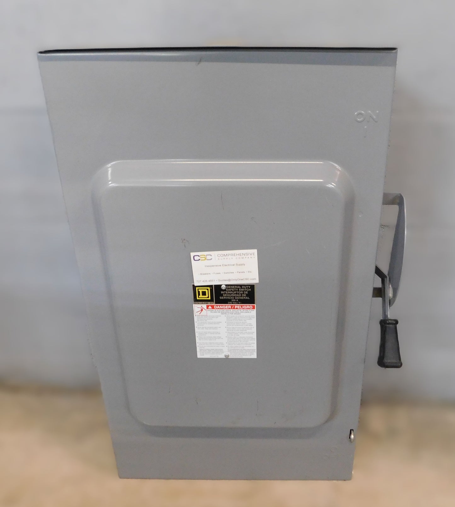 DU324RB - Square D 200A Amp 3P Pole 240V Nema 3R Non-Fusible General Duty Safety Switch - Enclosure Only