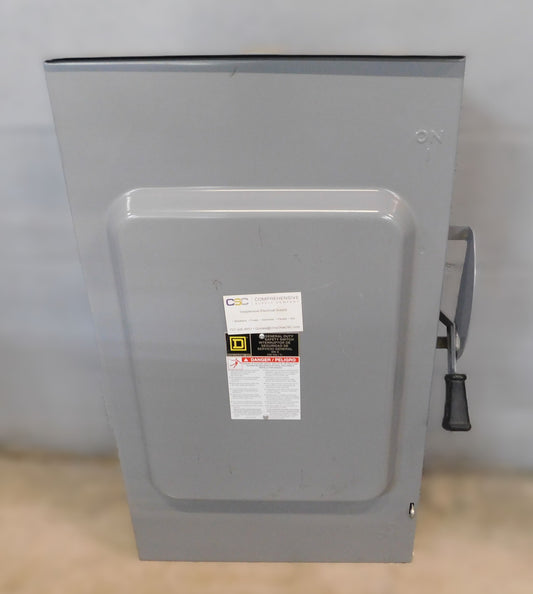 DU324RB - Square D 200A Amp 3P Pole 240V Nema 3R Non-Fusible General Duty Safety Switch - Enclosure Only