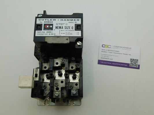 A10BG0 - Cutler Hammer 18A Amp 3P Pole 600V Nema Size 0 Open Type Motor Starter