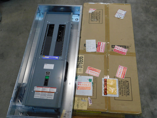 1042B3421SQQOBA - Square D 100A Amp 208Y/120V 42Sp 3Ph/4W Mb Qob Panelboard W/100A Main Breaker, Type 1 Enclosure, Surface Cover