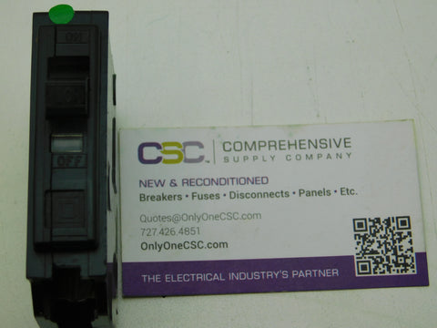 QO110 - Square D 10A Amp 1P Pole 10kA@120/240V Plug On Black Circuit Breaker