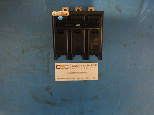 BAB3040H - Cutler Hammer 40A Amp 3P Pole 10kA@240V Bolt On Circuit Breaker