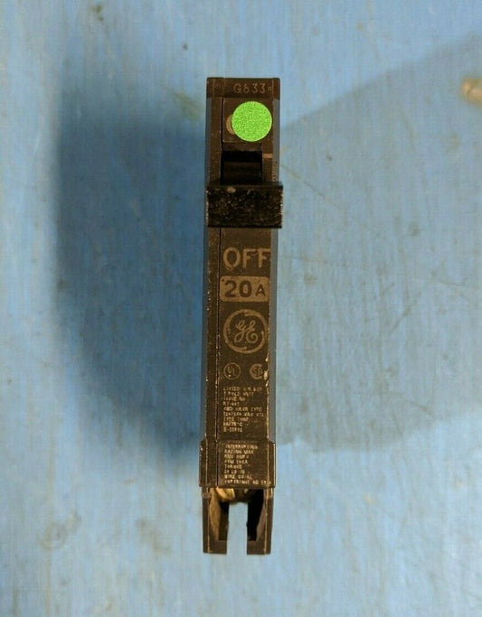 THQP120 - GE 20A Amp 1P Pole 10kA@120/240V Plug On Thin Circuit Breaker