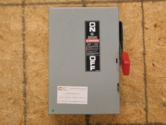 TH3361 - GE 30A Amp 3P Pole 600V Nema 1 Fusible Safety Switch