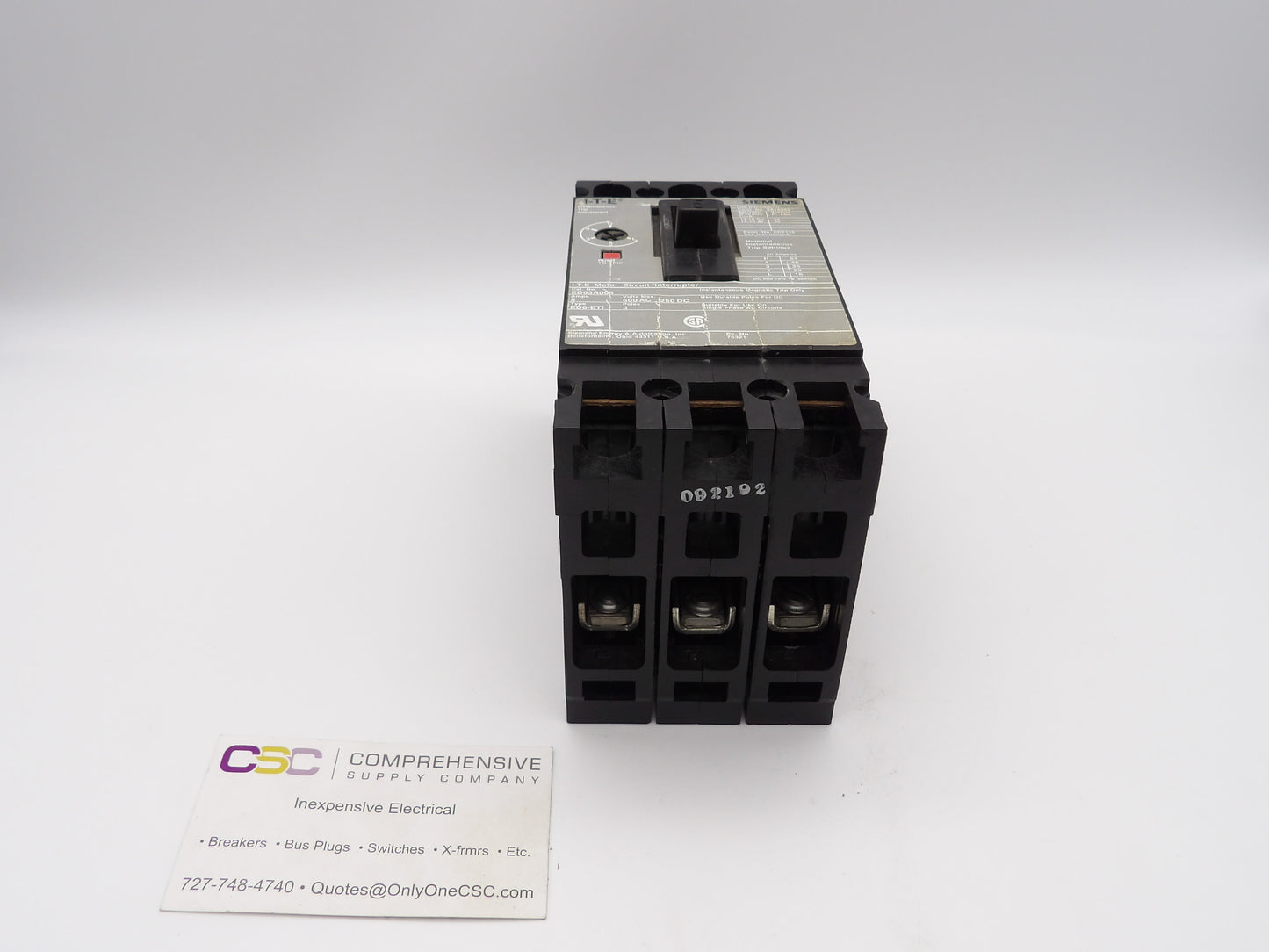 ED63A005 - Siemens 5A Amp 3P Pole 600V 25kA@480V Bolt On Circuit Breaker W/Gray Label